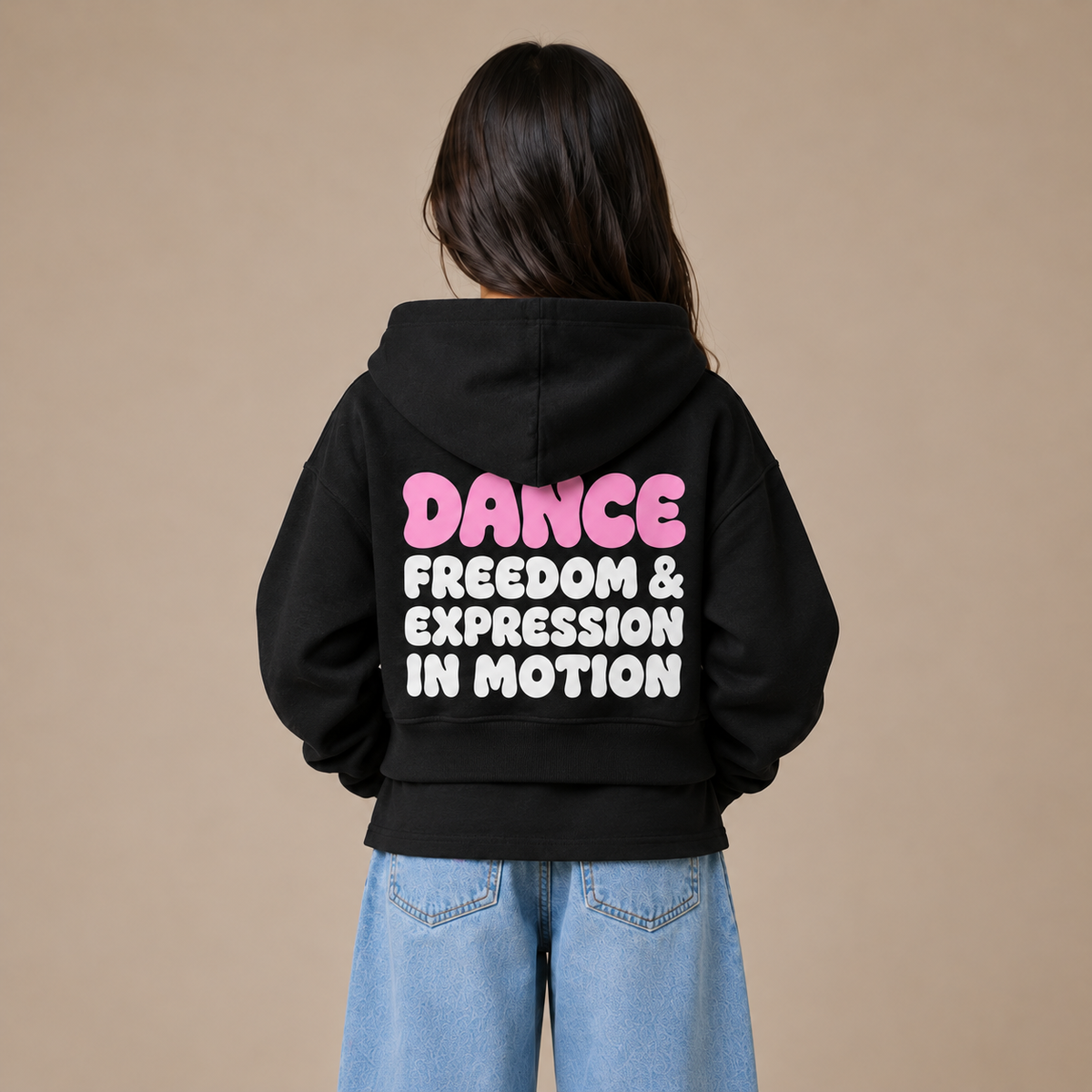DANCE Freedom & Expression In Motion Kids Cropped Hoodie