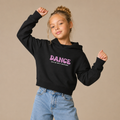 Dance Like No One's Watching Kids Cropped Hoodie